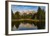 USA, Wyoming, Grand Teton National Park, reflections-George Theodore-Framed Photographic Print