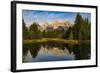 USA, Wyoming, Grand Teton National Park, reflections-George Theodore-Framed Photographic Print