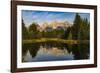 USA, Wyoming, Grand Teton National Park, reflections-George Theodore-Framed Photographic Print