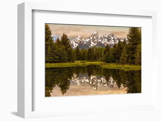 USA, Wyoming, Grand Teton National Park, Schwabacher Landing, Sunrise-John Ford-Framed Photographic Print