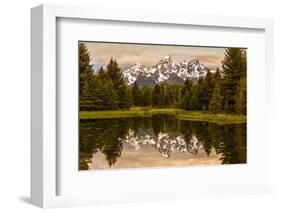 USA, Wyoming, Grand Teton National Park, Schwabacher Landing, Sunrise-John Ford-Framed Photographic Print