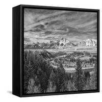 USA, Wyoming, Grand Teton National Park, Snake River Overview-John Ford-Framed Stretched Canvas