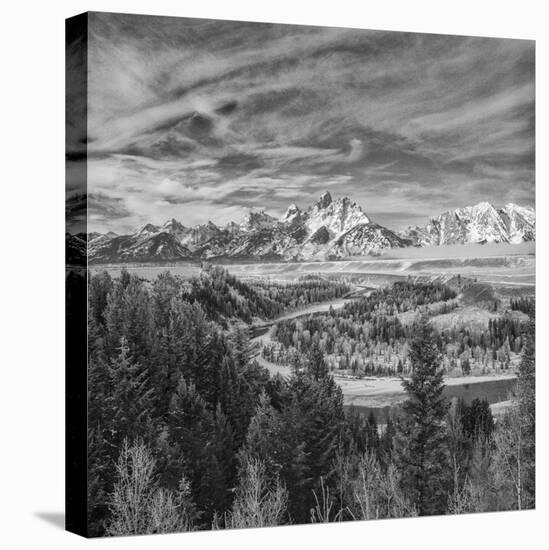 USA, Wyoming, Grand Teton National Park, Snake River Overview-John Ford-Stretched Canvas