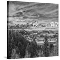 USA, Wyoming, Grand Teton National Park, Snake River Overview-John Ford-Stretched Canvas