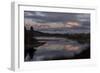 USA, Wyoming, Grand Teton National Park. Sunrise at Oxbow Bend in Grand Teton Range.-Jaynes Gallery-Framed Photographic Print