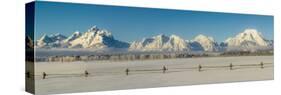 USA, Wyoming. Grand Teton National Park, winter landscape-George Theodore-Stretched Canvas