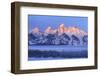 USA, Wyoming. Grand Teton National Park, winter landscape-George Theodore-Framed Photographic Print