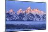 USA, Wyoming. Grand Teton National Park, winter landscape-George Theodore-Mounted Photographic Print