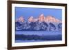 USA, Wyoming. Grand Teton National Park, winter landscape-George Theodore-Framed Photographic Print