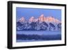 USA, Wyoming. Grand Teton National Park, winter landscape-George Theodore-Framed Photographic Print