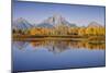 USA, Wyoming, Grand Teton NP, Mount Moran from Oxbow Junction-John Ford-Mounted Photographic Print