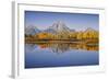 USA, Wyoming, Grand Teton NP, Mount Moran from Oxbow Junction-John Ford-Framed Photographic Print