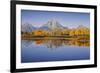 USA, Wyoming, Grand Teton NP, Mount Moran from Oxbow Junction-John Ford-Framed Photographic Print