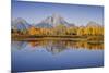 USA, Wyoming, Grand Teton NP, Mount Moran from Oxbow Junction-John Ford-Mounted Photographic Print