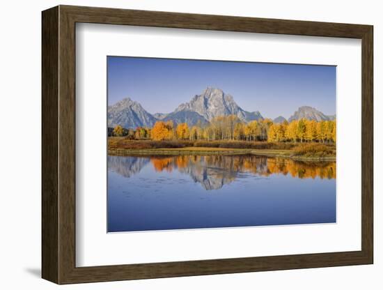 USA, Wyoming, Grand Teton NP, Mount Moran from Oxbow Junction-John Ford-Framed Photographic Print