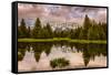 USA, Wyoming, Grand Teton's National Park Schwabacher Landing Sunrise-John Ford-Framed Stretched Canvas