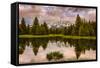 USA, Wyoming, Grand Teton's National Park Schwabacher Landing Sunrise-John Ford-Framed Stretched Canvas