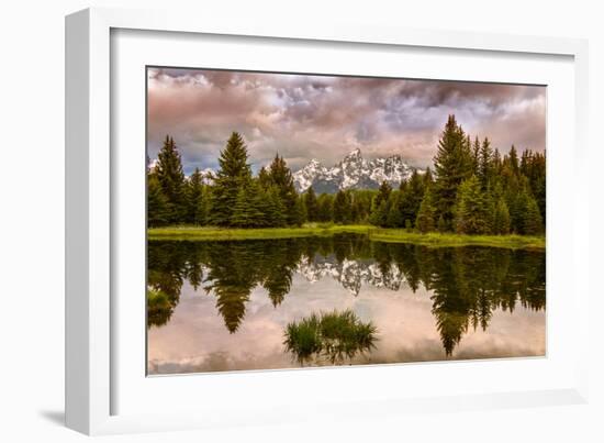 USA, Wyoming, Grand Teton's National Park Schwabacher Landing Sunrise-John Ford-Framed Photographic Print