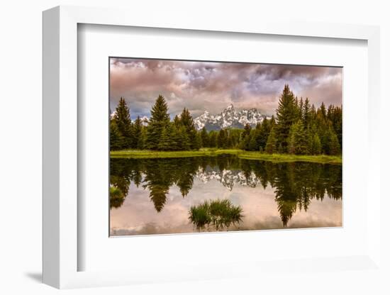 USA, Wyoming, Grand Teton's National Park Schwabacher Landing Sunrise-John Ford-Framed Photographic Print