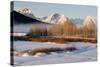 USA, Wyoming, Grand Tetons National Park. Oxbow Bend in Winter-Jaynes Gallery-Stretched Canvas