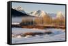 USA, Wyoming, Grand Tetons National Park. Oxbow Bend in Winter-Jaynes Gallery-Framed Stretched Canvas