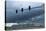 USA, Wyoming, Highway, Storm Clouds-Catharina Lux-Stretched Canvas