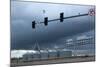 USA, Wyoming, Highway, Storm Clouds-Catharina Lux-Mounted Photographic Print