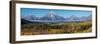 USA, Wyoming. Mount Moran and autumn aspens at the Oxbow, Grand Teton National Park.-Judith Zimmerman-Framed Photographic Print