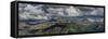 USA, Wyoming. Panoramic of Grand Teton and Teton Range from west side-Howie Garber-Framed Stretched Canvas