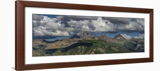 USA, Wyoming. Panoramic of Grand Teton and Teton Range from west side-Howie Garber-Framed Photographic Print