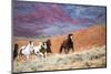 USA, Wyoming, Shell, Big Horn Mountains, Horses at Full Gallop-Terry Eggers-Mounted Photographic Print