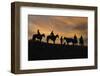 Usa, Wyoming, Shell, The Hideout Ranch, Cowboys in Silhouette at Sunset-Hollice-Framed Photographic Print