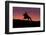 USA, Wyoming, Shell, The Hideout Ranch, Silhouette of Cowboy and Horse at Sunset-Hollice Looney-Framed Photographic Print