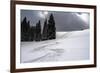 USA, Wyoming. Ski tracks in powder near Jackson Hole.-Howie Garber-Framed Photographic Print