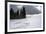 USA, Wyoming. Ski tracks in powder near Jackson Hole.-Howie Garber-Framed Photographic Print