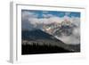 USA, Wyoming. Teton mountains veiled in clouds, Grand Teton National Park.-Judith Zimmerman-Framed Photographic Print