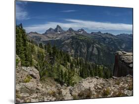 USA, Wyoming. View of Grand Teton and National Park from west, Jedediah Smith Wilderness-Howie Garber-Mounted Photographic Print