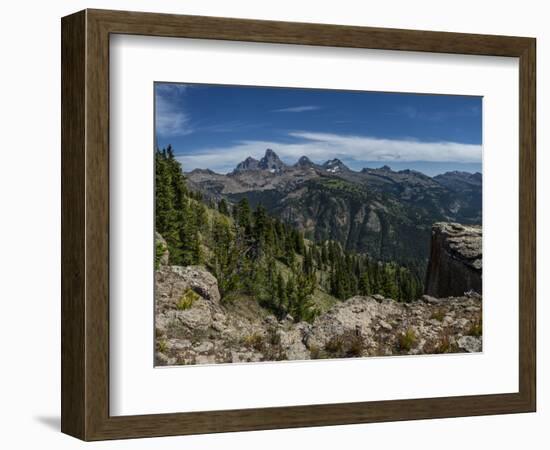 USA, Wyoming. View of Grand Teton and National Park from west, Jedediah Smith Wilderness-Howie Garber-Framed Photographic Print