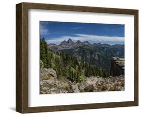 USA, Wyoming. View of Grand Teton and National Park from west, Jedediah Smith Wilderness-Howie Garber-Framed Photographic Print