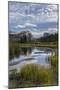 USA, Wyoming. White Rock Mountain and Squaretop Peak above Green River wetland-Howie Garber-Mounted Photographic Print