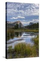 USA, Wyoming. White Rock Mountain and Squaretop Peak above Green River wetland-Howie Garber-Stretched Canvas