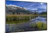 USA, Wyoming. White Rock Mountain and Squaretop Peak above Green River wetland-Howie Garber-Mounted Photographic Print