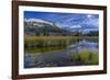 USA, Wyoming. White Rock Mountain and Squaretop Peak above Green River wetland-Howie Garber-Framed Photographic Print