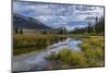 USA, Wyoming. White Rock Mountain and Squaretop Peak above Green River wetland-Howie Garber-Mounted Photographic Print