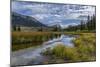 USA, Wyoming. White Rock Mountain and Squaretop Peak above Green River wetland-Howie Garber-Mounted Photographic Print