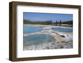 USA, Wyoming, Yellowstone National Park, Biscuit Basin, Black Diamond Pool.-Cindy Miller Hopkins-Framed Photographic Print