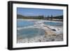 USA, Wyoming, Yellowstone National Park, Biscuit Basin, Black Diamond Pool.-Cindy Miller Hopkins-Framed Photographic Print