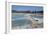 USA, Wyoming, Yellowstone National Park, Biscuit Basin, Black Diamond Pool.-Cindy Miller Hopkins-Framed Photographic Print