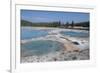 USA, Wyoming, Yellowstone National Park, Biscuit Basin, Black Diamond Pool.-Cindy Miller Hopkins-Framed Photographic Print