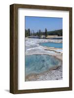 USA, Wyoming, Yellowstone National Park, Biscuit Basin, Black Diamond Pool.-Cindy Miller Hopkins-Framed Photographic Print